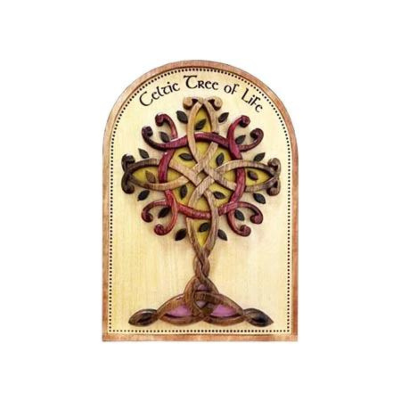 Celtic Tree of Life Wooden Wall Plaque